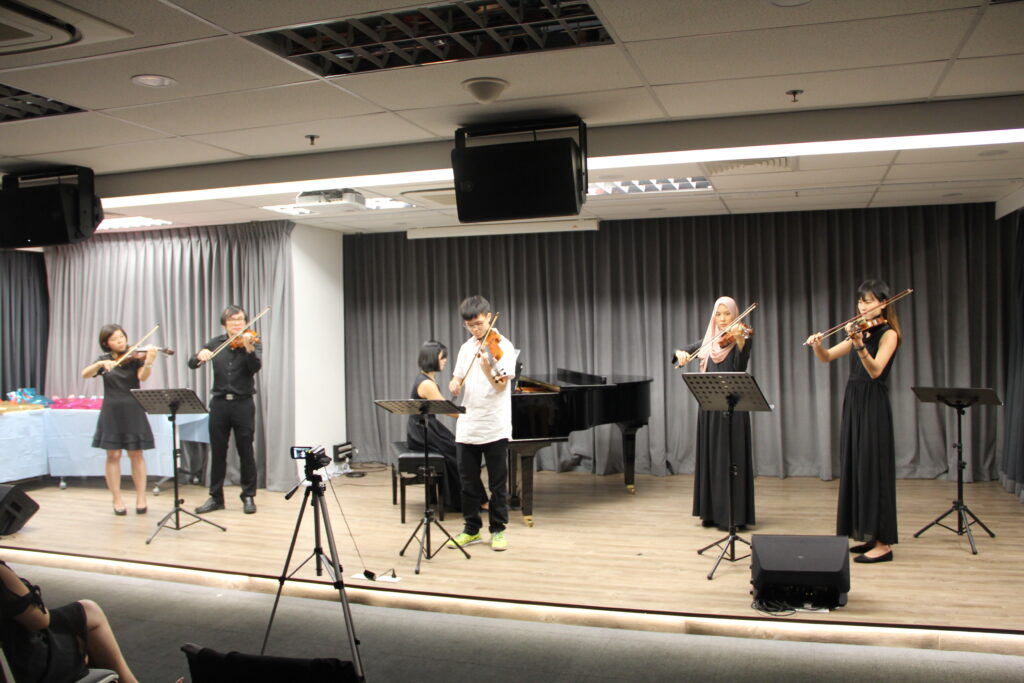 Cephas Music School students on stage