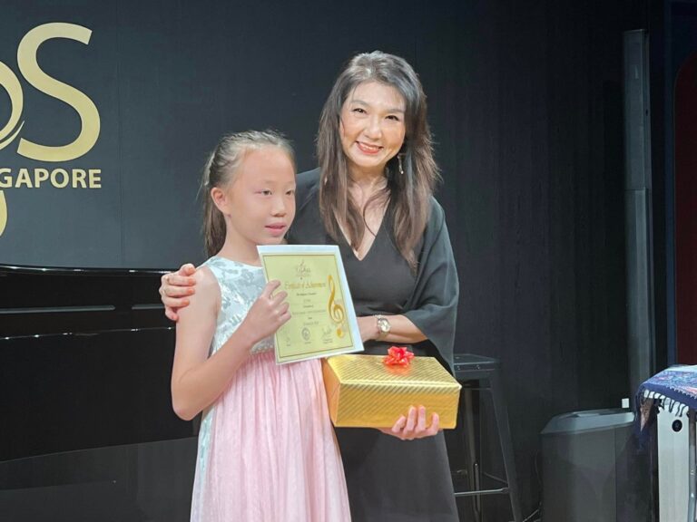 Cephas Music School, Annual Concert 2024, Dr. Andjelita Chendra with a student