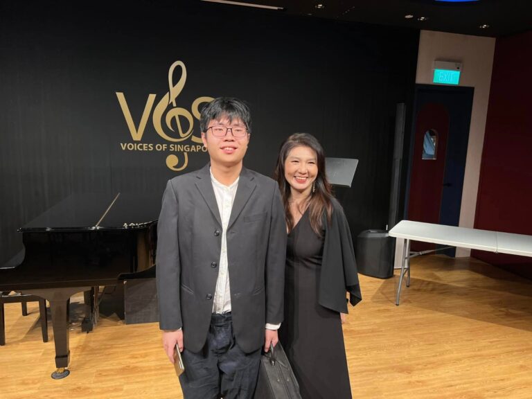 Cephas Music School, Annual Concert 2024, Dr. Andjelita Chendra with a student