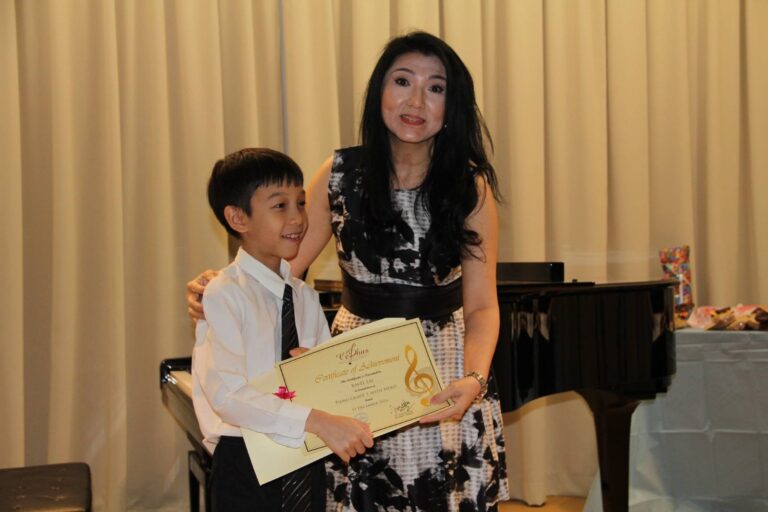 Cephas Music School, Annual Concert and Prize-Giving Day 2016, Dr. Andjelita Chendra with a student