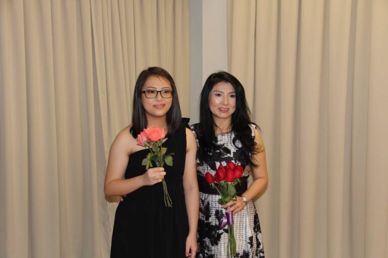 Cephas Music School, Annual Concert and Prize-Giving Day 2016, Dr. Andjelita Chendra with a student