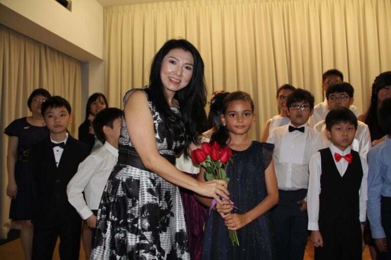 Cephas Music School, Annual Concert and Prize-Giving Day 2016, Dr. Andjelita Chendra with a student