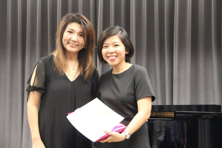 Cephas Music School, Annual Concert and Prize-Giving Day 2018, Dr. Andjelita Chendra with a student