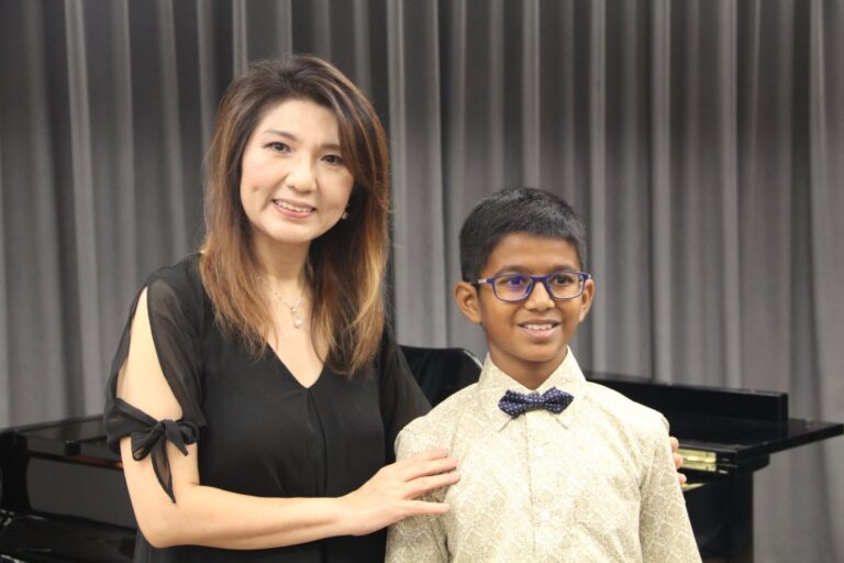 Cephas Music School, Annual Concert and Prize-Giving Day 2018, Dr. Andjelita Chendra with a student